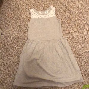 Grey shirt sleeve dress